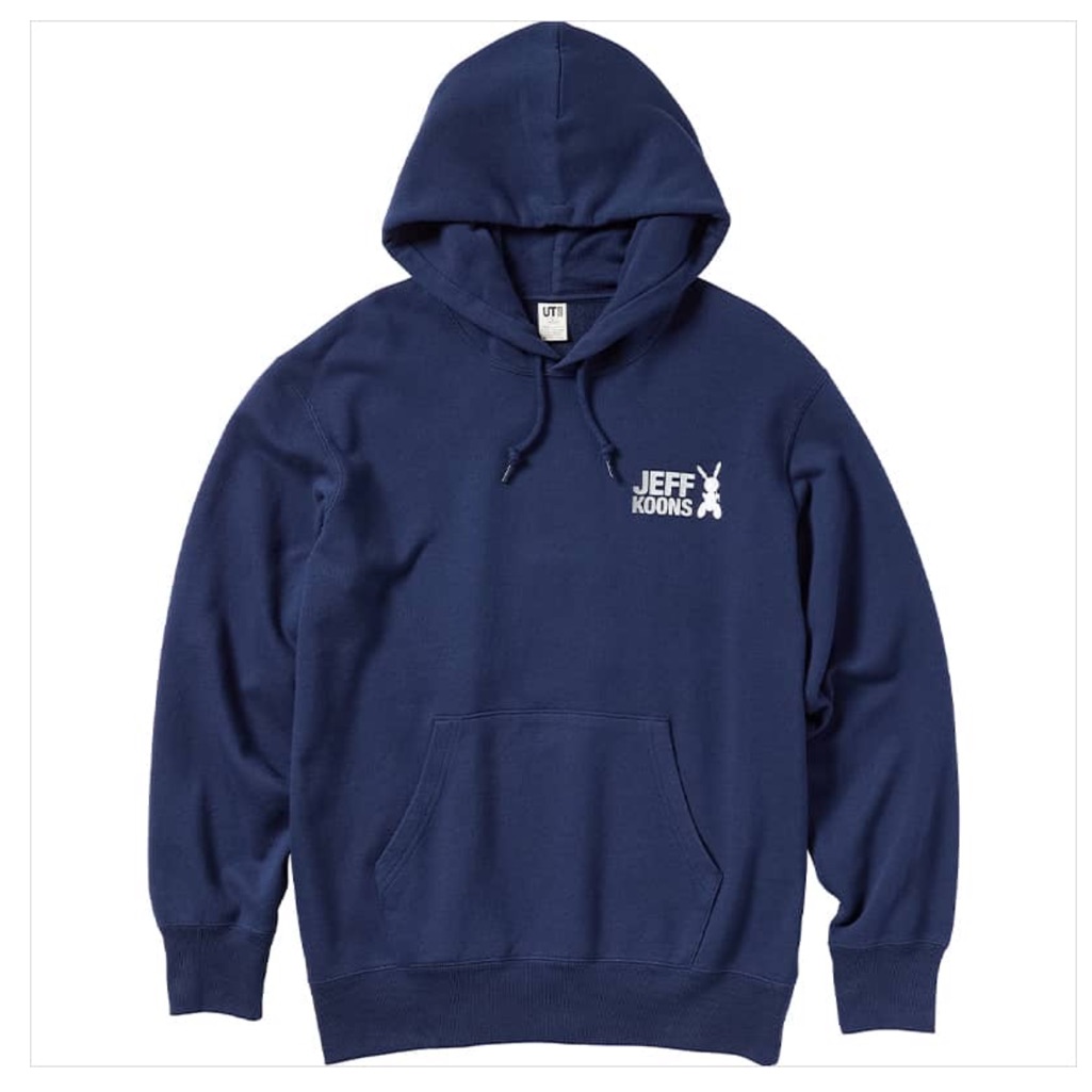 Jeff Koons Rabbit 1986 X Uniqlo Navy Hoodie